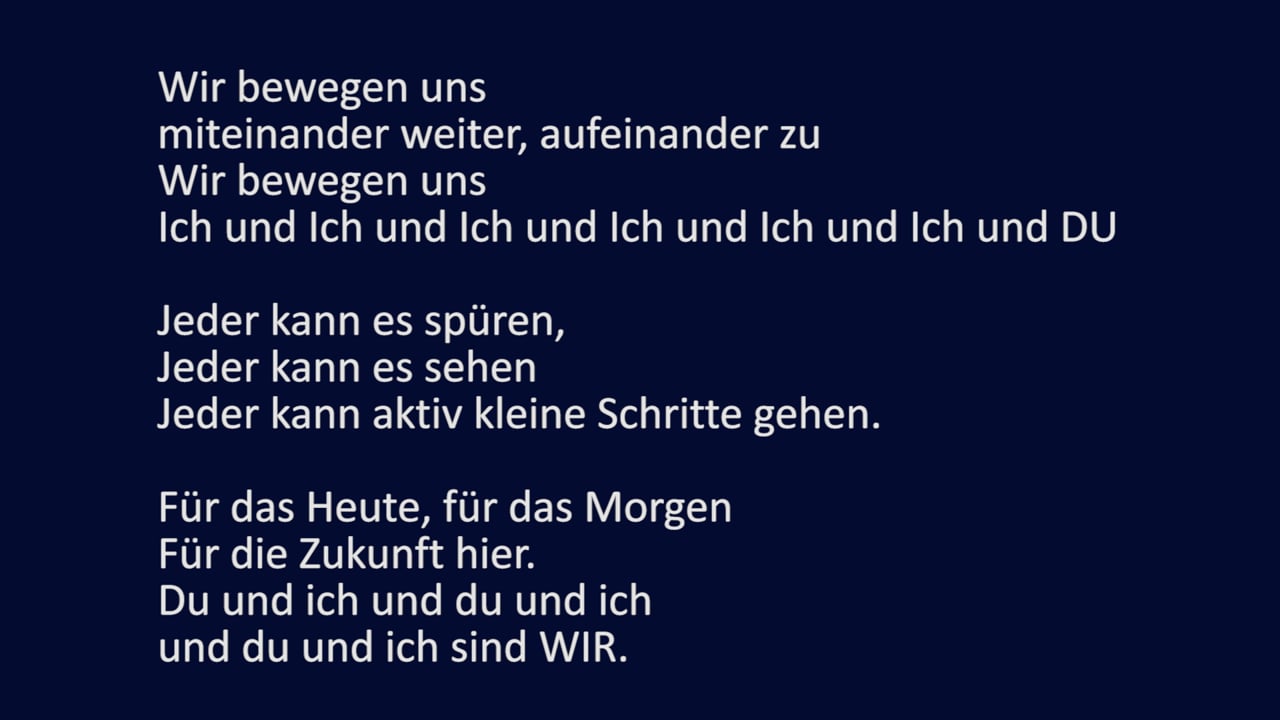 Wir bewegen uns - Lied-Deutsch