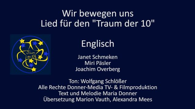 Wir bewegen uns - Lied-Englisch