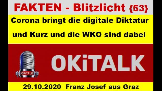 Corona bringt ueber den GREAT RESET die digitale Diktatur und Kurz und die WKO sind dabei