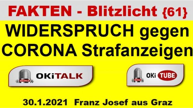 WIDERSPRUCH gegen Corona Strafanzeigen