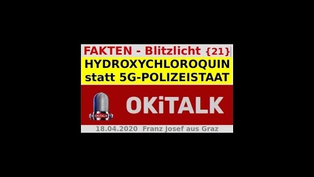 HYDROXYCHLOROQUIN statt 5G-POLIZEISTAAT