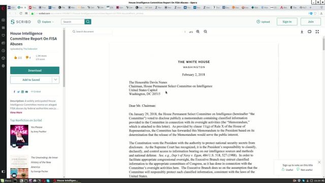 Weltpolitische Betrachtungen #6.1: FISA-Memo Released