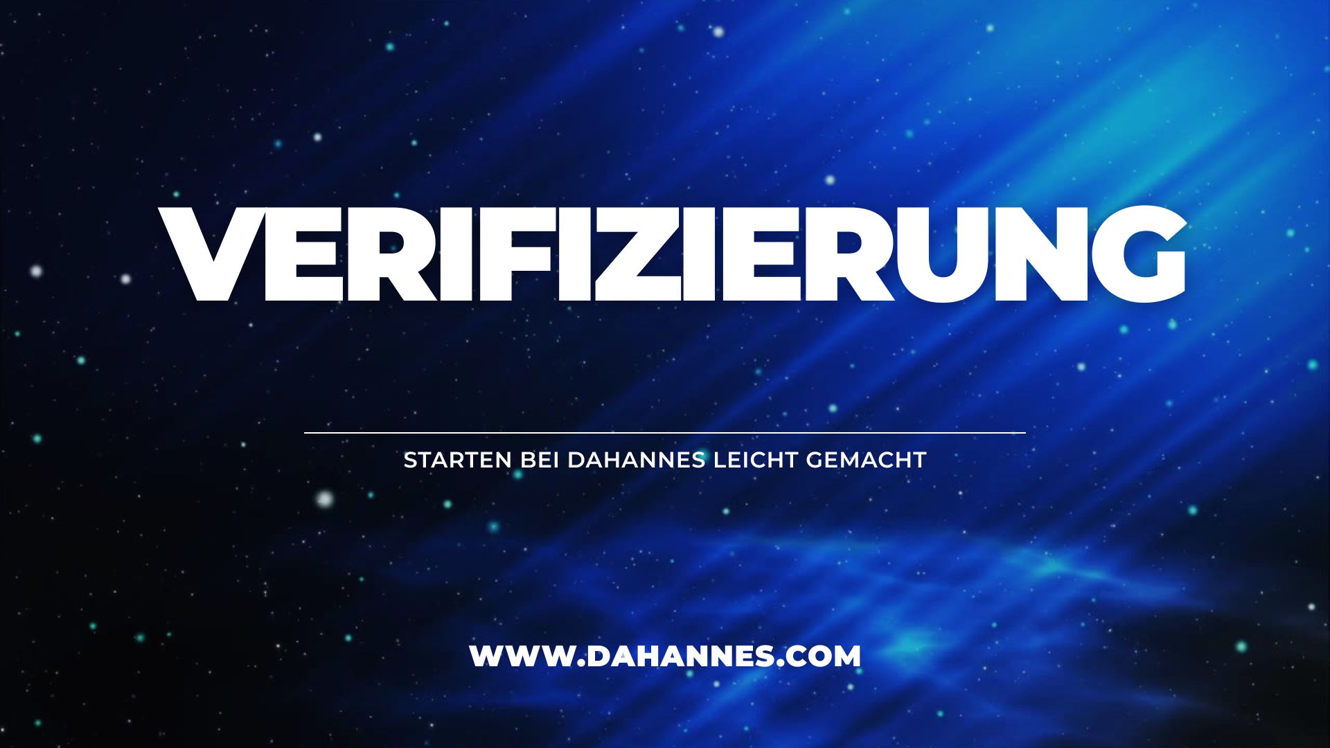 Verifizierung bei DaHannes leicht gemacht