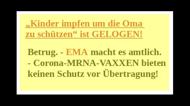Betrug. - Jetzt ist es amtlich.- Corona-MRNA-VAX bietet keinen Schutz vor Übertragung