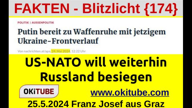 NATO lehnt Putins Waffenruhe ab : FAKTEN-Blitzlicht{174}
