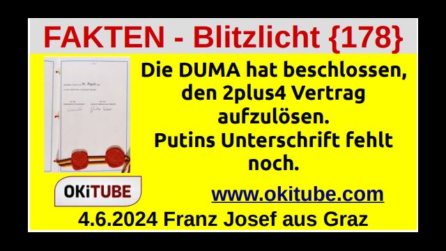 Der 2plus4 Vertrag und seine mögliche Auflösung - Fakten Blitzlicht {177}
