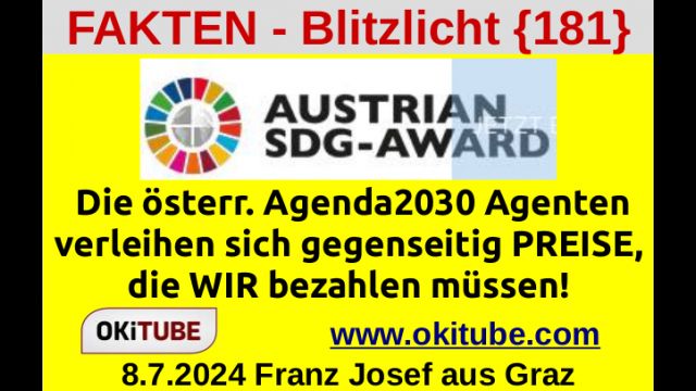 Agenda2030 Agenten in Österreich FAKTEN-BLITZLICHT {181}