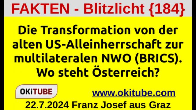 Untergang des US Imperiums und Aufstieg der BRICS Staaten - FAKTEN-BLITZLICHT {184}