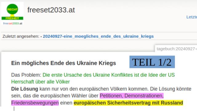 20240927 Ein mögliches Ende des Ukraine Kriegs Teil 1