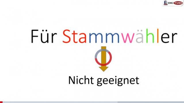 Fur Stammwahler nicht geeignet