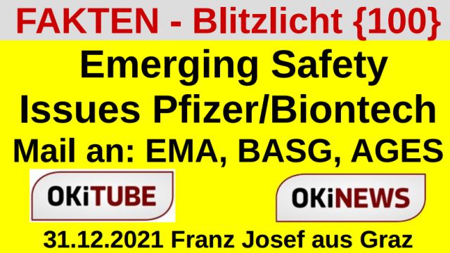 Emerging Safety Issues Pfizer/Biontech - FAkten Blitzlicht 100