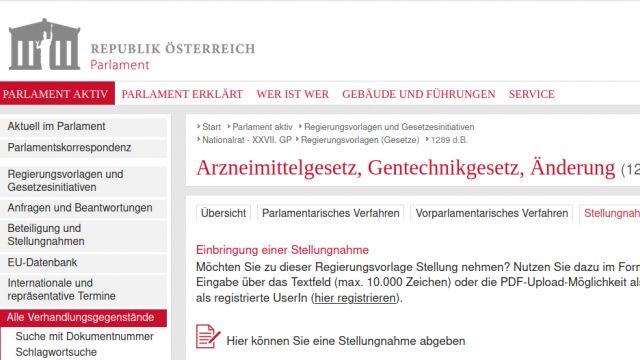 Skandal_ Österreich plant Einsatz von gentechnisch veränderten Organismen in der Humanmedizin.