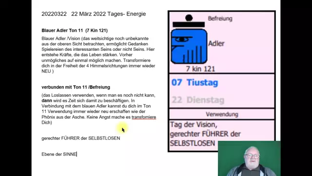 22 März 2022 Tagesenergie Blauer Adler Ton 11