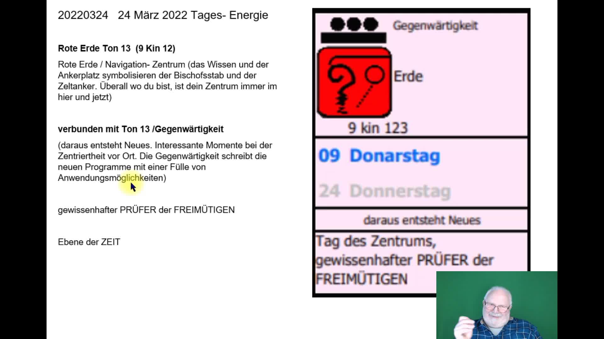 24 März 2022 Tagesenergie Rote Erde Ton 13