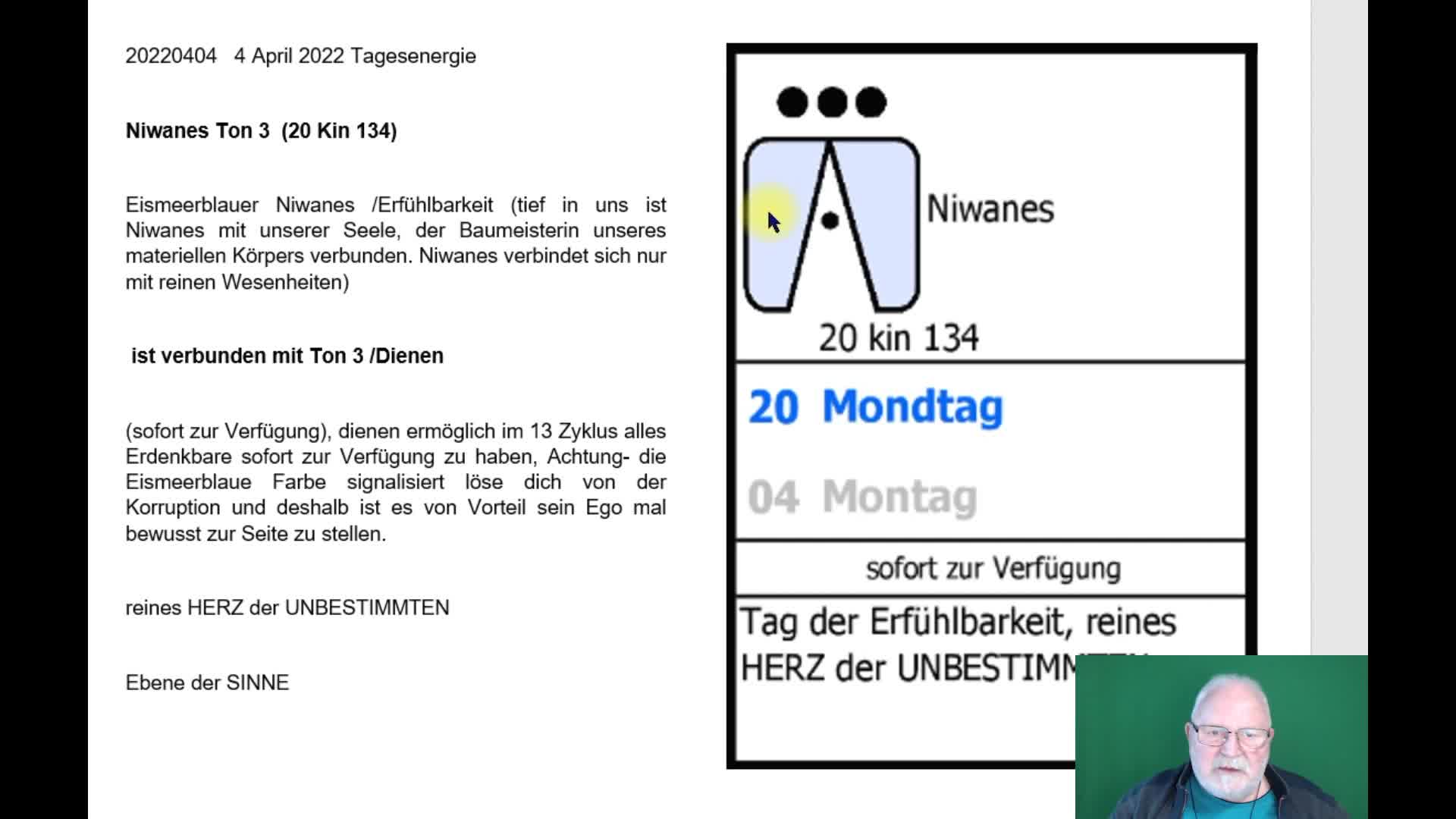 4 April 2022 Tagesenergie Eismeerblauer Niwanes Ton 3