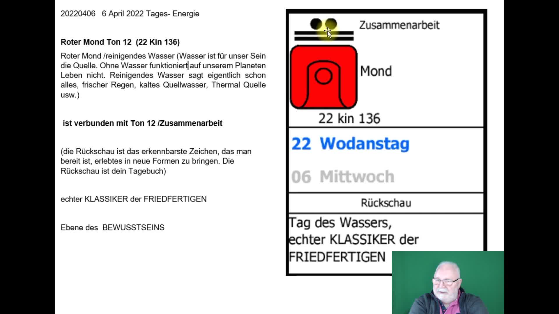 6 April 2022 Tagesenergie Roter Mond  Ton 12