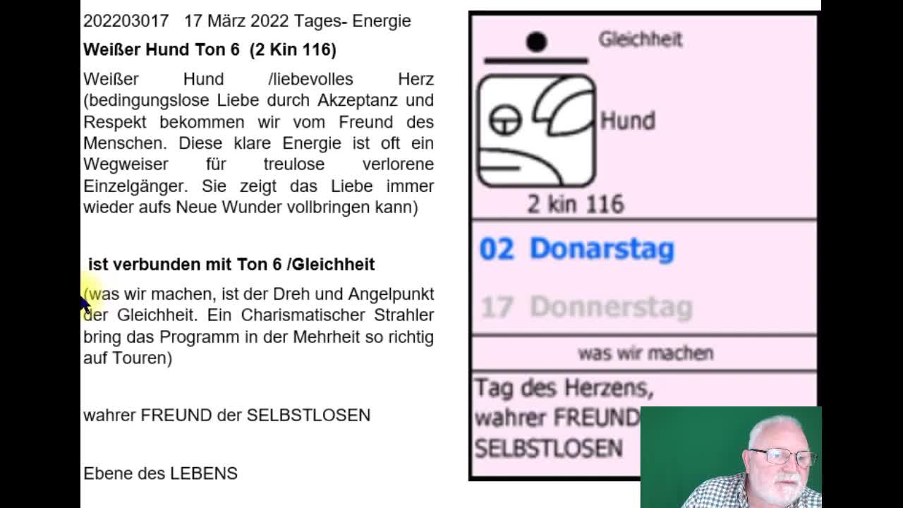 13 April 2022 Tagesenergie Gelber Krieger Ton 6 5.Zyklus zu 28 Tagen