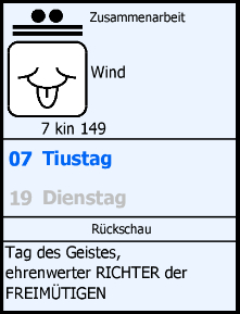 19 April 2022 Tagesenergie Weißer Wind Ton 12  im 5. 28 Tageszyklus