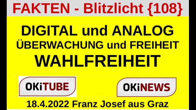 WAHLFREIHEIT!  Digital UND analog - FAKTEN-BLITZLICHT 108