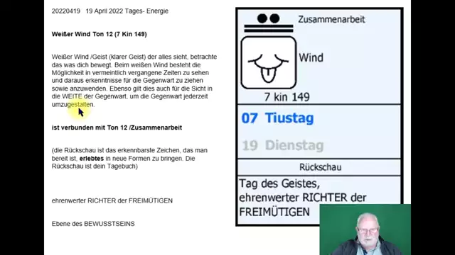 19 April 2022 Tagesenergie Weißer Wind Ton 12