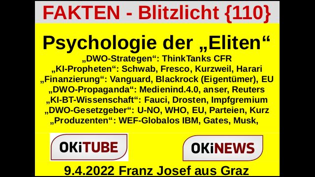 Psychologie der Eliten - FAKTEN-BLITZLICHT 110