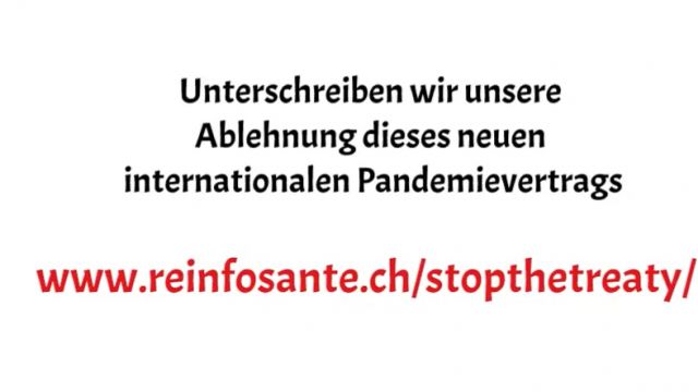 STOP! Pandemievertrag der WHO