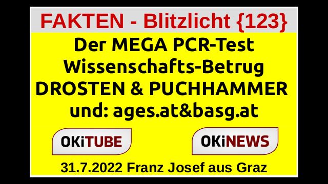 Der MEGA PCR-Test Wissenschafts-Betrug - FAKTEN-BLITZLICHT123