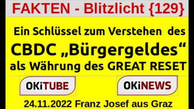 CBDC „Bürgergeld“ als Währung des GREAT RESET