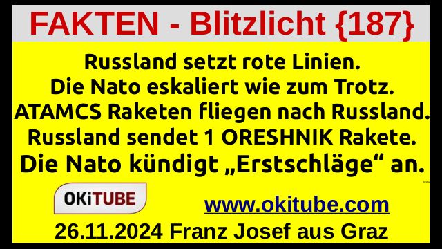 NATO eskaliert gegen Russland - FAKTEN Blitzlicht {186}
